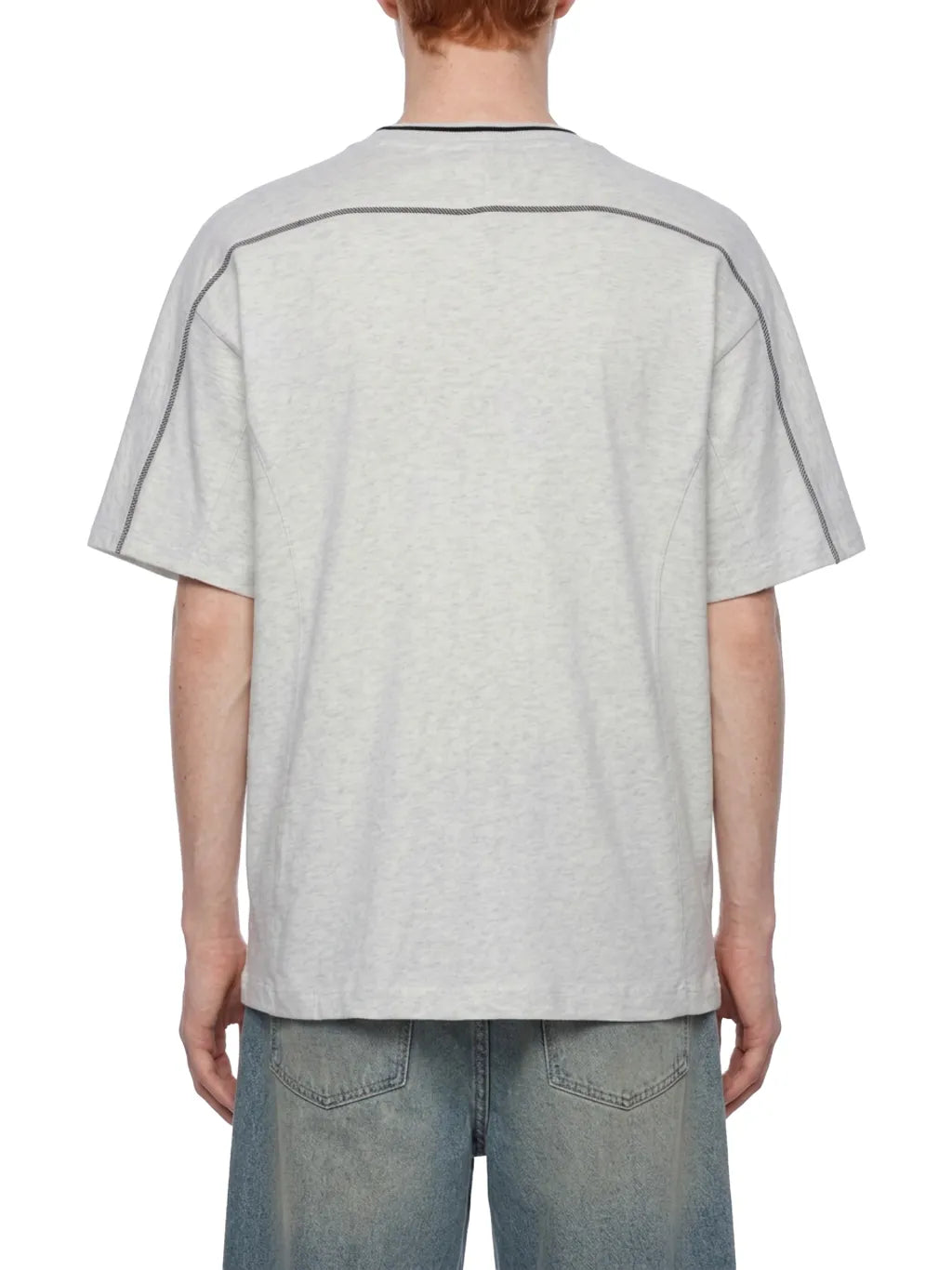 Unisex Oversized Contrast Tape T-Shirt