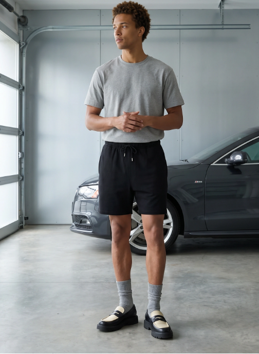 Vintage Wash Cotton Shorts