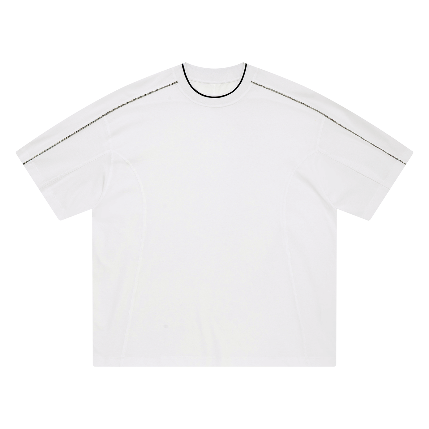 Unisex Oversized Contrast Tape T-Shirt